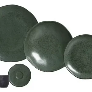 Aparelho De Jantar Geo Arauco Verde Bertolazzi 10 Peças