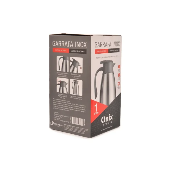 Garrafa Térmica Inox 1L GTL Paramount - Imagem 3