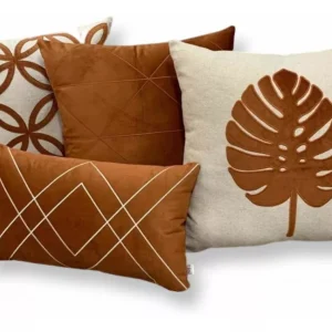 Kit 4 Almofadas Decorativa 1 30x50 3 45x45