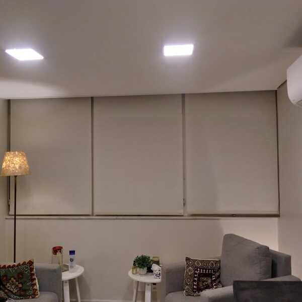 Cortina Persiana Rolo Roller Blackout 1,60 Lar X 1,60 Alt Cm 100% Cor: Creme - Imagem 4
