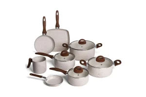 Conj de Panelas 8 Peças Ceramic Life Smart Plus Vanilla - Brinox