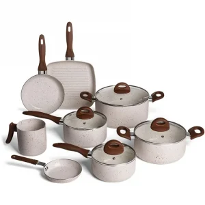 Conj de Panelas 8 Peças Ceramic Life Smart Plus Vanilla - Brinox