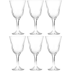 Jogo de Taças para Vinho Vidro 6 Peças 250ml - Nadir Lírio