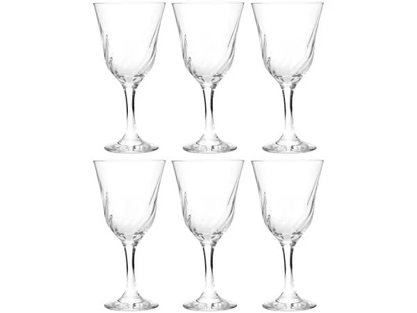 Jogo de Taças para Vinho Vidro 6 Peças 250ml - Nadir Lírio