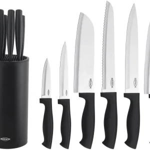Jogo de Facas Brinox Inox com Cepo 2558/400 - 7 Peças
