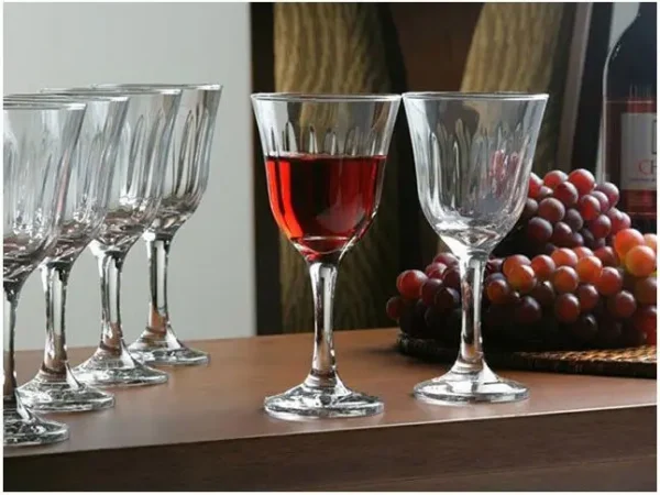 Jogo de Taças para Vinho Vidro 6 Peças 250ml - Nadir Lírio - Imagem 3