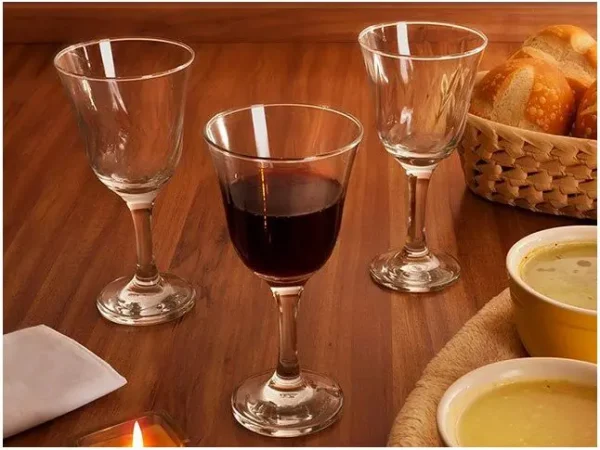 Jogo de Taças para Vinho Vidro 6 Peças 250ml - Nadir Lírio - Imagem 4